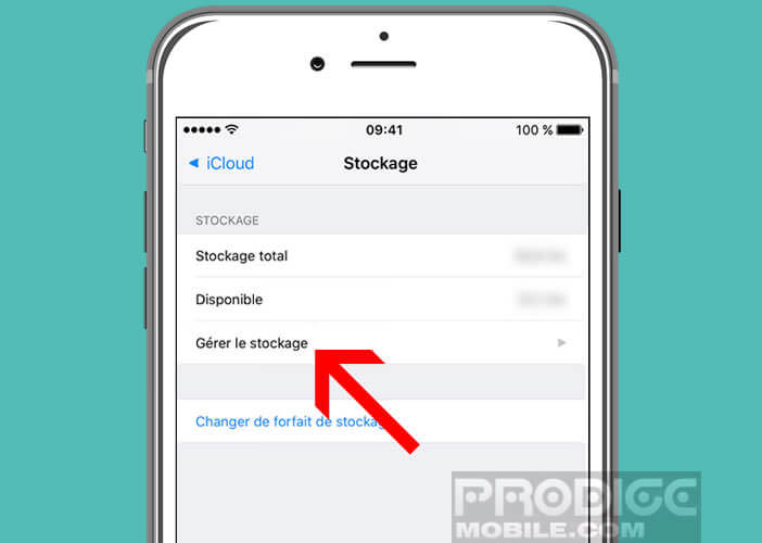 Gérer le stockage de documents sur iCloud pour iPhone