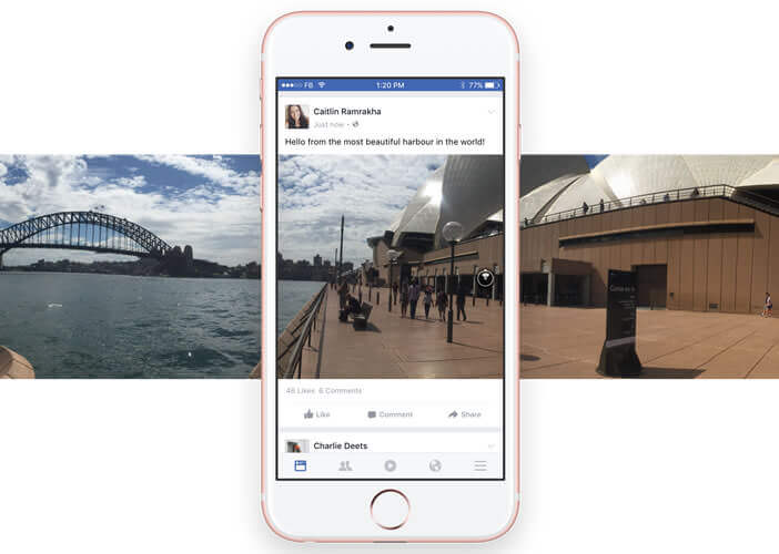 Consulter des images panoramiques sur sa timeline Facebook