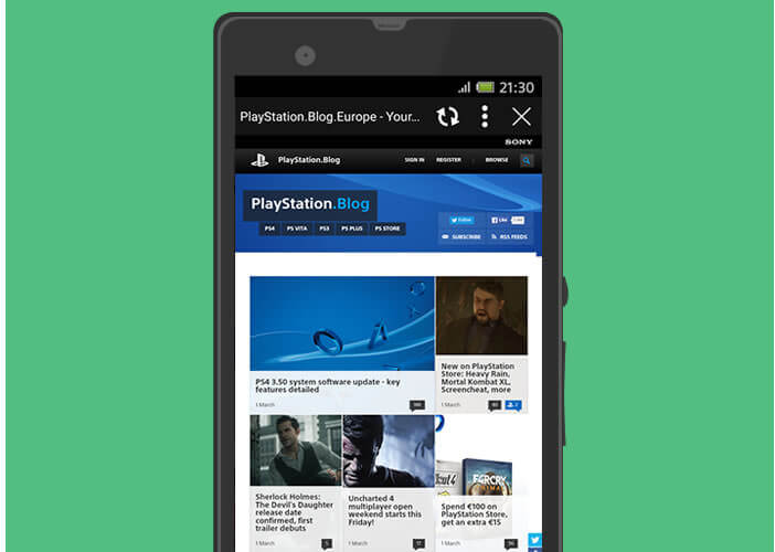 Application PlayStation App pour mobile et tablette Android