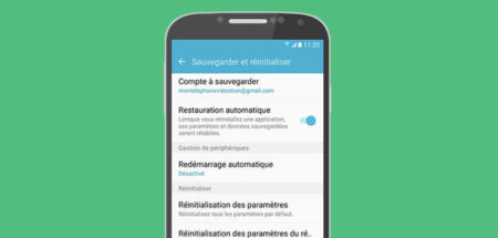 Lancer une réinitialisation sur Samsung Galaxy Android