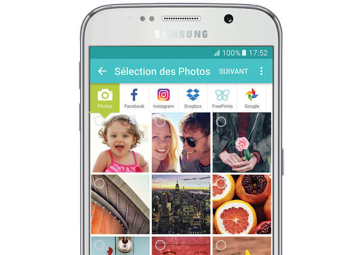 Sélectionnez les photos à imprimer gratuitement