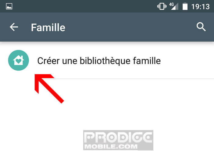 Créer une bibliothèque famille sur votre smartphone Android