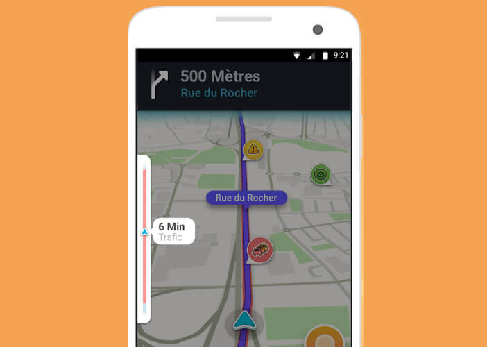 Waze informe ses utilisateurs de la durée d'un embouteillage