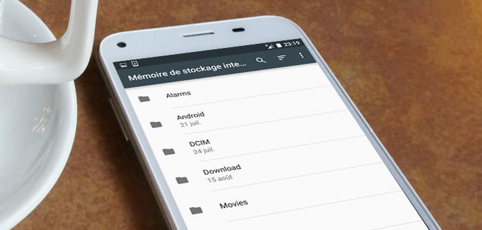 Gérer l'espace de stockage avec l'explorateur de fichiers Android