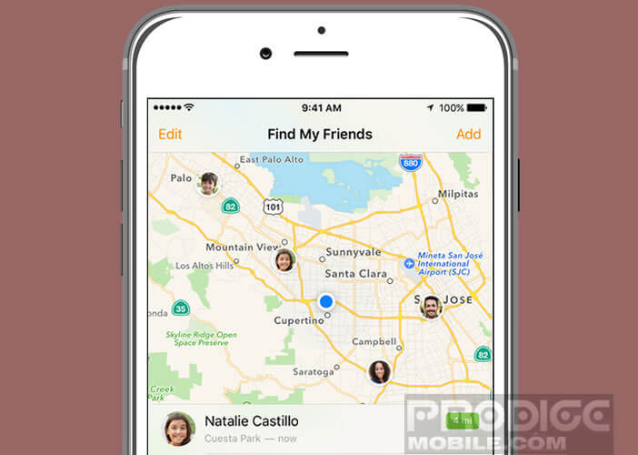 Géolocaliser vos proches sur une carte dernièrement depuis votre mobile Apple