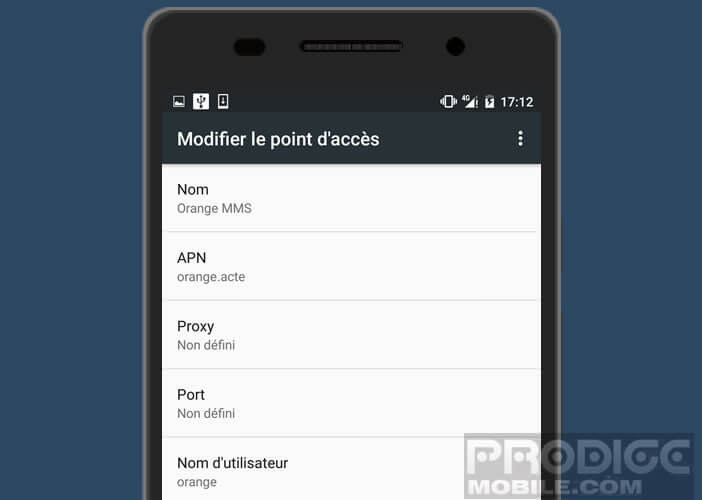 Modifier la configuration de l'APN MMS Orange en cas de dysfonctionnement