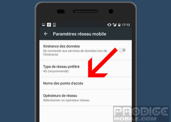 Configurer les points d'accès (APN) MMS sur Orange