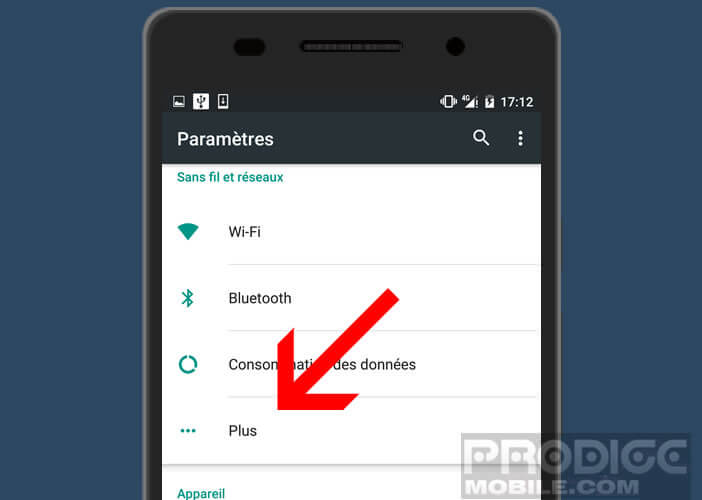 Afficher les paramètres avancés de connexions sur Android