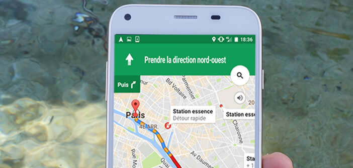Localiser un station essence avec l'appli Google Maps pour Android