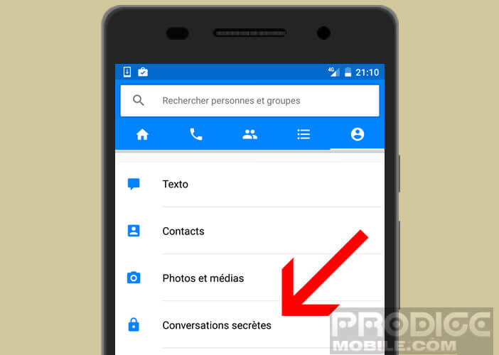 Chiffrer les conversations avec vos amis sur Messenger