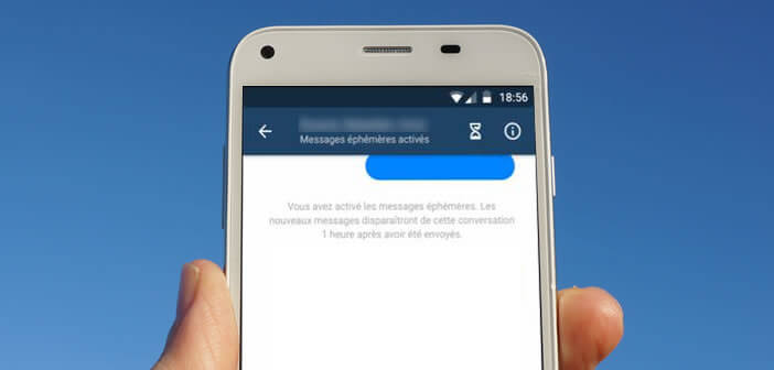 Envoyer un message éphémère sur Facebook Messenger