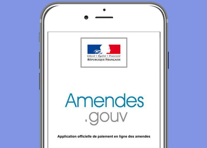 Application pour iPhone Amendes.gouv