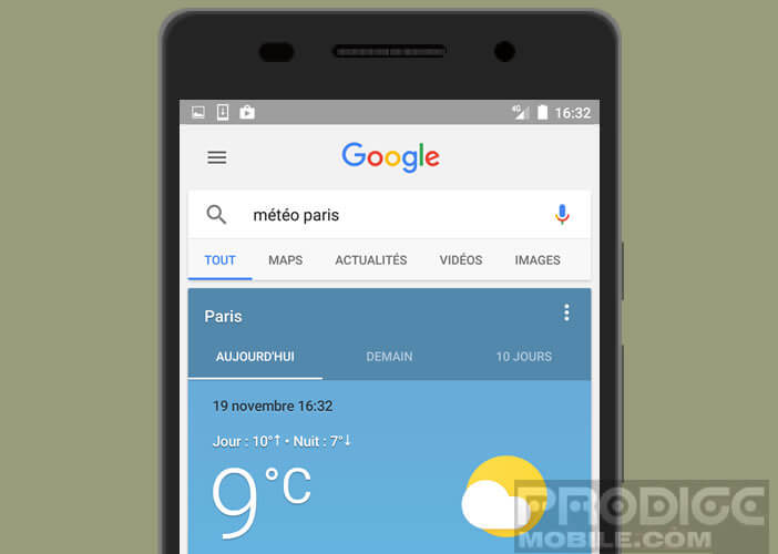 Les prévisions météorologiques de votre ville sur votre smartphone Android