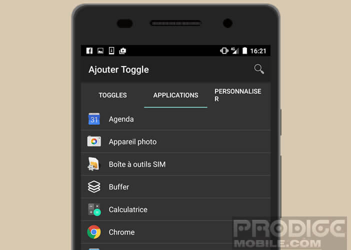 Placer un raccourci vers l'application de votre choix sur l'écran d'accueil d'Android