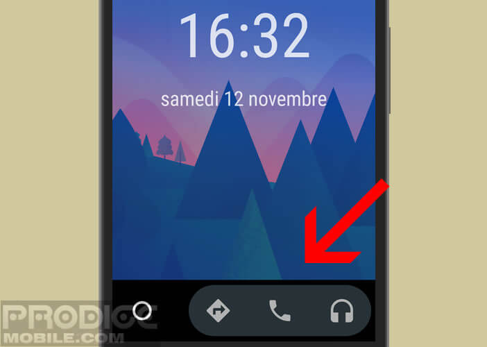 Raccourci vers les fonctions les plus importantes d'Android pour un véhicule