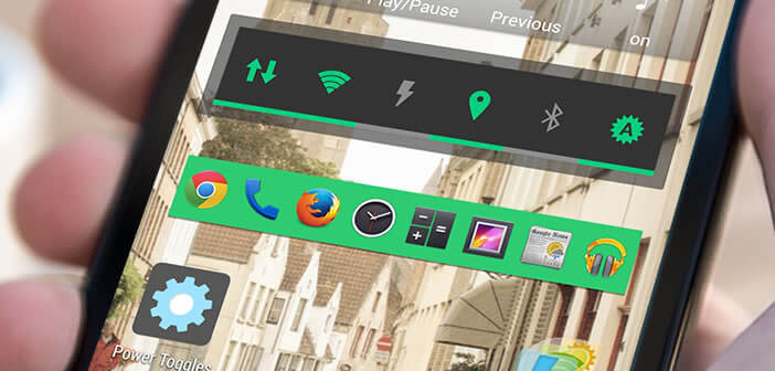 Créer des raccourcis vers les réglages d'Android avec Power Toogles