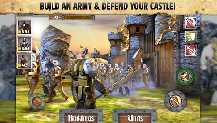 Jeux d'action Heroes and Castle pour mobile Android