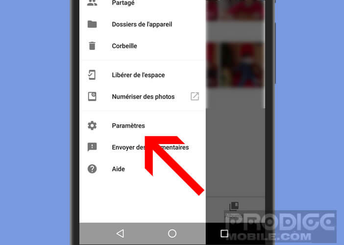 Modifier les paramètres de Google Photos