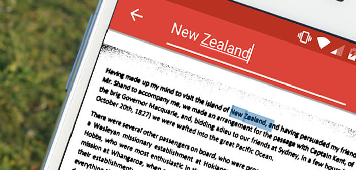 Chercher un mot ou une expression sur un document grâce à votre smartphone