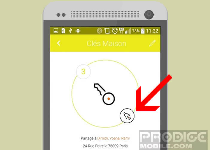 Faire sonner votre porte-clés à distance grâce à votre mobile Android