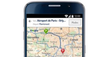 Application de GPS Mappy pour les smartphones Android