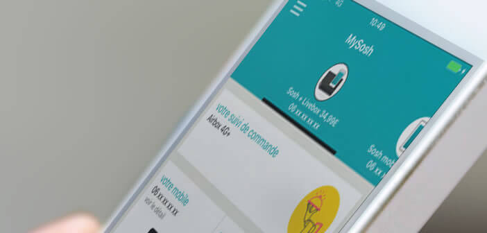 Gérer son forfait mobile depuis l'application MySosh pour iPhone