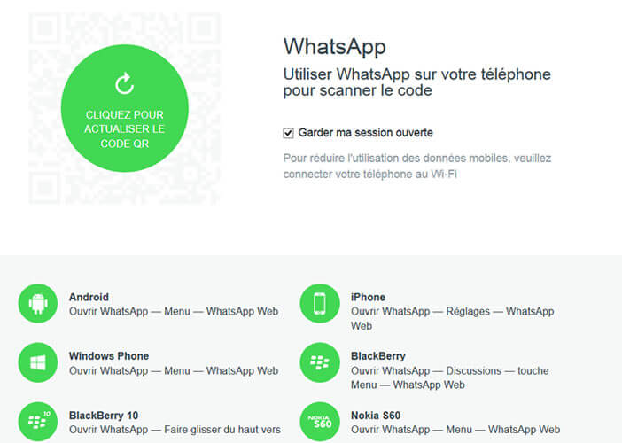 Synchroniser le client WhatsApp pour PC avec l'appli mobile