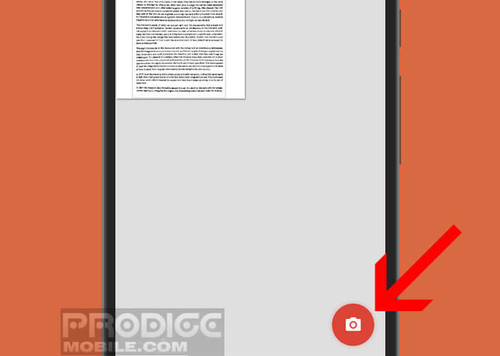 Scanner un document papier avec l'appareil photo de votre mobile
