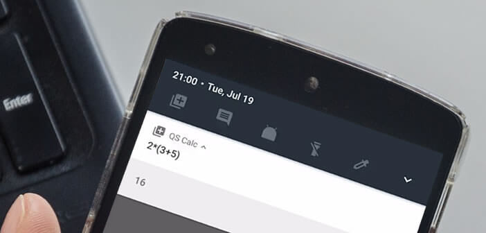 Installer un raccourci vers la calculatrice dans les réglages rapides d'Android