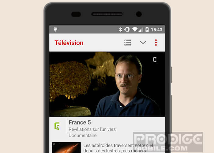 Regarder les programmes télé Free depuis son mobile Android