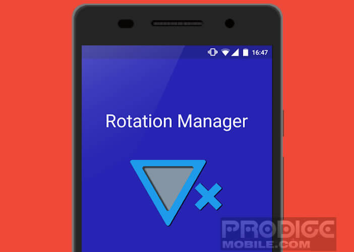 Rotation Manager application pour mobile Android