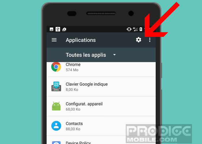 Modifier le choix des applications utilisées par défaut sur Android
