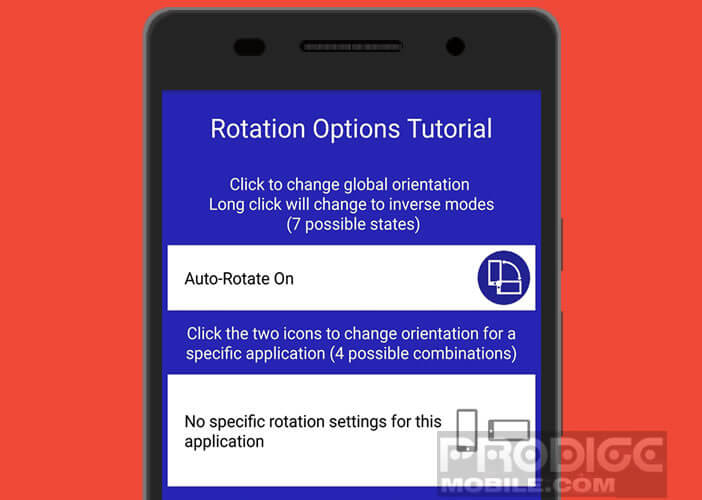 Tutoriel pour modifier automatiquement la rotation de l'écran