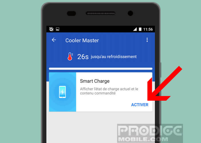 Smart Charge pour empêcher le mobile de chauffer durant la charge