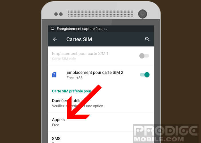 Obliger votre téléphone à utiliser un forfait par défaut pour passer des appels