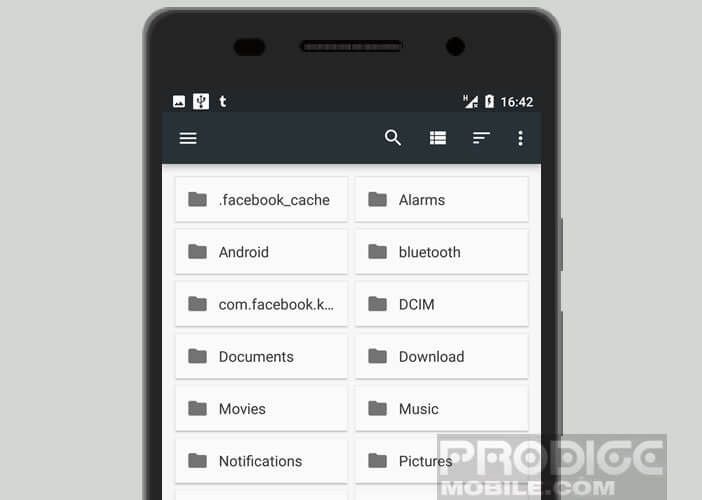 Accéder à vos fichiers depuis l'explorateur de fichiers d'Android 6