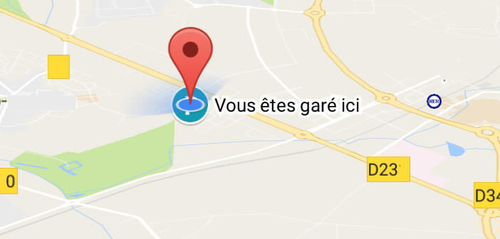 Google Maps enregistre l'emplacement de votre place de parking