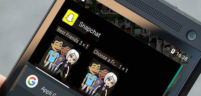 Placez un raccourci vers vos amis Snpachat sur le bureau d'accueil d'Android