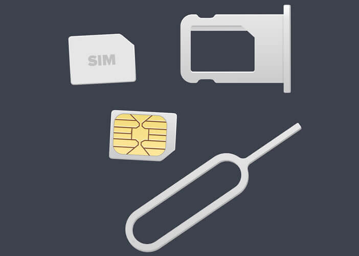 Ouvrir le tiroir de carte SIM pour accéder au capteur d'humidité