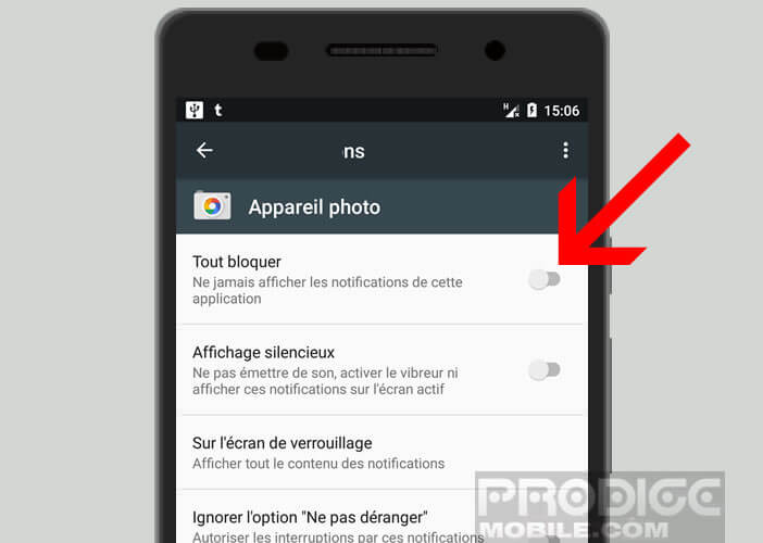 Désactiver les notification non indispensables dans Marshmallow