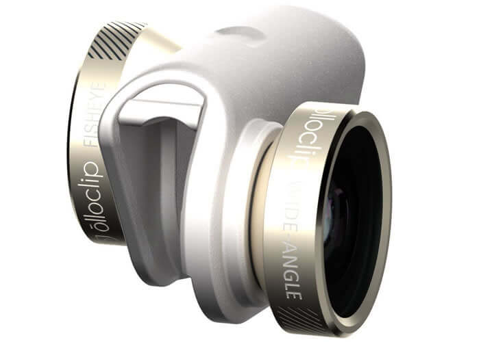 Lentilles Olloclip pour les appareils photos de smartphone