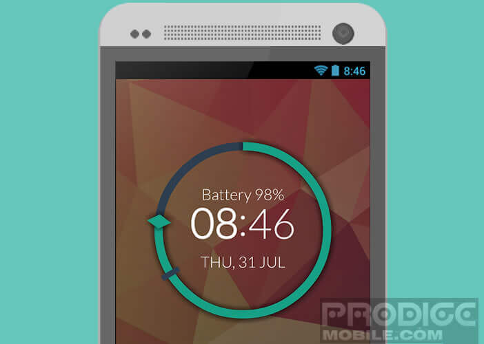 Horloge Android dans le pur style minimaliste