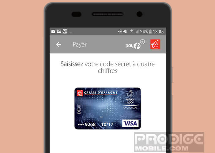 Configurer l'application Caisse d'Epargne pour activer Paylib