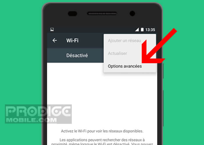 Accéder aux paramètres avancées Wi-Fi de votre mobile Android