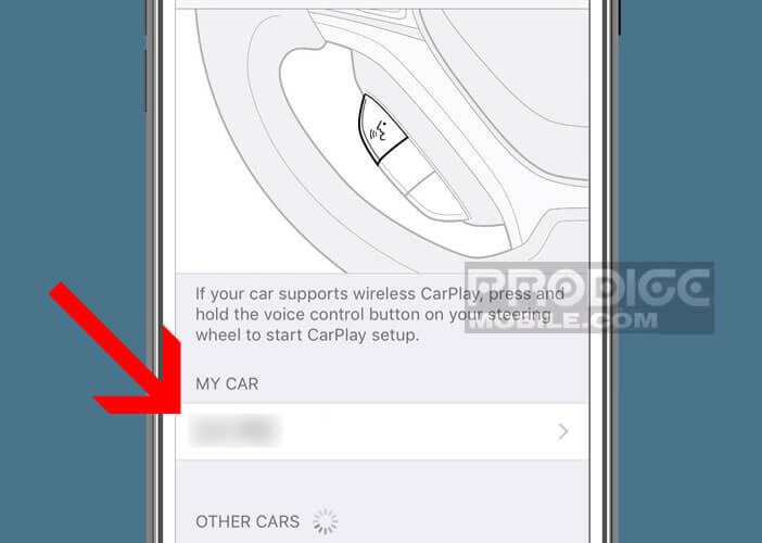Changer l'emplacement des applications dans l'interface CarPlay