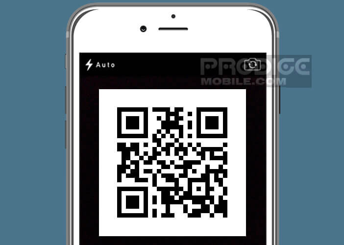 Scanner le code QR en utilisant l'application photo de votre iPhone