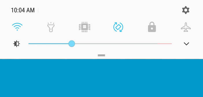 Changer l'affichage du curseur de luminosité du Galaxy S8