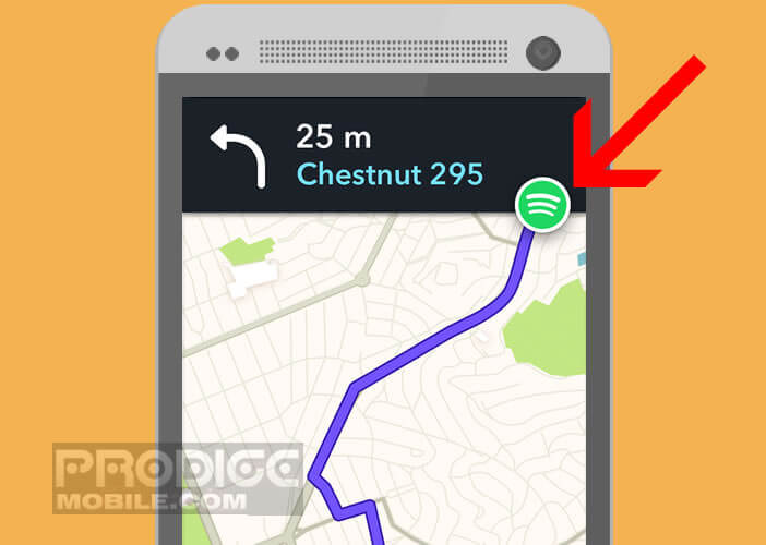 Lancer l’application Spotify depuis votre outil de navigation GPS