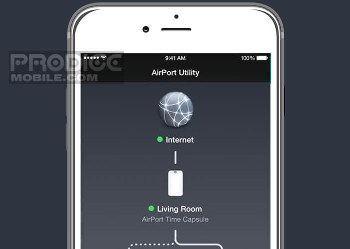 Paramétrer l’accès Wi-Fi de la borne Time Capsule