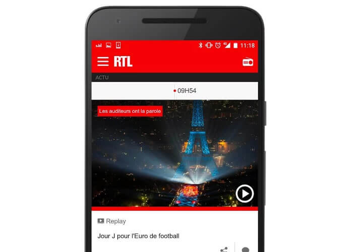 Retrouver les replays et le flux en direct de la radio généraliste RTL